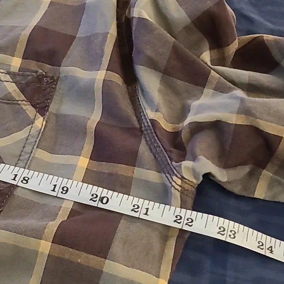 Arizona Men's Plaid Long Sleeve Shirt sz M - Picture 4 of 6